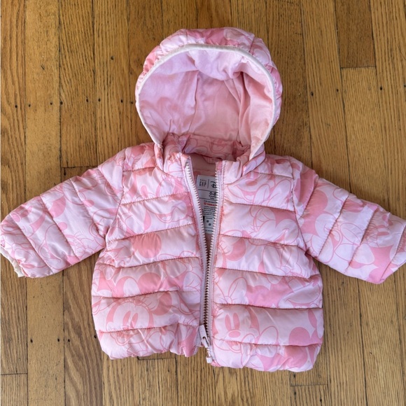 GAP Other - Baby GAP Disney Light Pink Puffer Jacket size 0-6 months